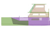 Side view of the extension